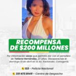 La recompensa por informacion de Tatiana Hernandez aumenta a 200
