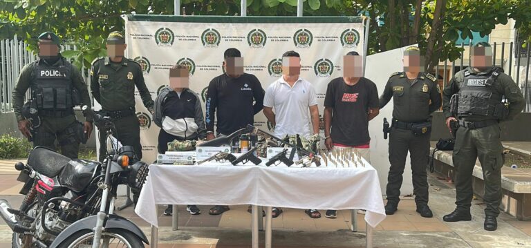 Cuatro presuntos miembros del Clan del Golfo capturados en Cartagena