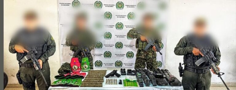 En Montecristo se confisca material de guerra presuntamente vinculado al