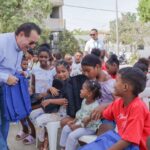 Entrega de kits escolares por Aguas de Cartagena a estudiantes