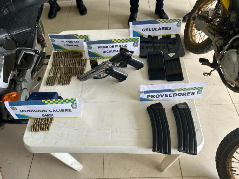 Policia de Bolivar incauta 131 armas de fuego en 2025