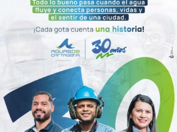 Aguas de Cartagena conmemora 30 anos de dedicacion a la