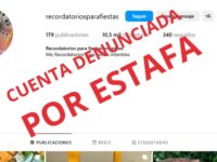 Cuenta Instagram Recordatorios Erika Tabares supuesto estafadores