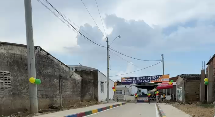 La Calle 53 del Barrio La Maria Renovada con la