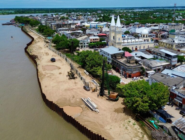 Obras de la primera fase del proyecto Malecon del Rio