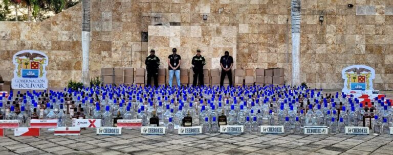 Operativos conjuntos Gobernacion y Policia decomisan licor y cigarros de