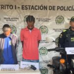 Cuchilla y El Pambe detenidos en Villanueva por extorsion portando