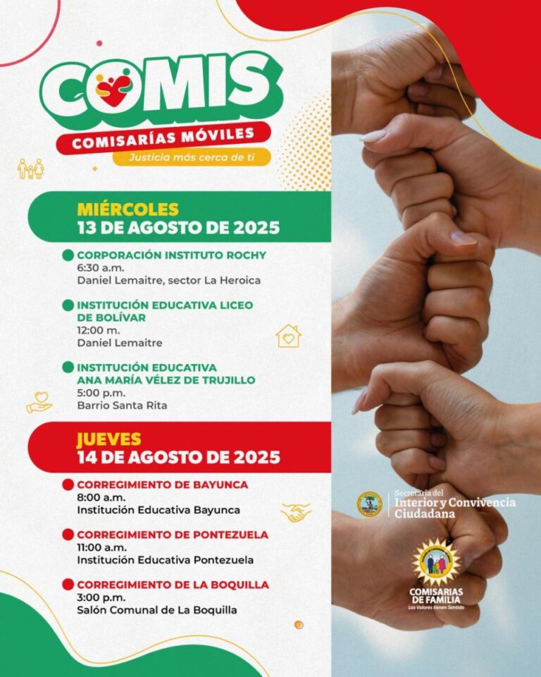 Distrito lleva Comisarias de Familia a diversas areas de Cartagena