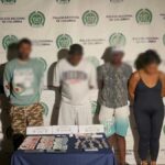 Miembros de la banda de microtrafico en el centro de