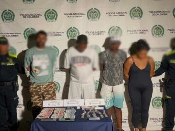 Miembros de la banda de microtrafico en el centro de