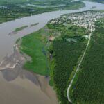 Avance en las obras de proteccion en la carretera Rio