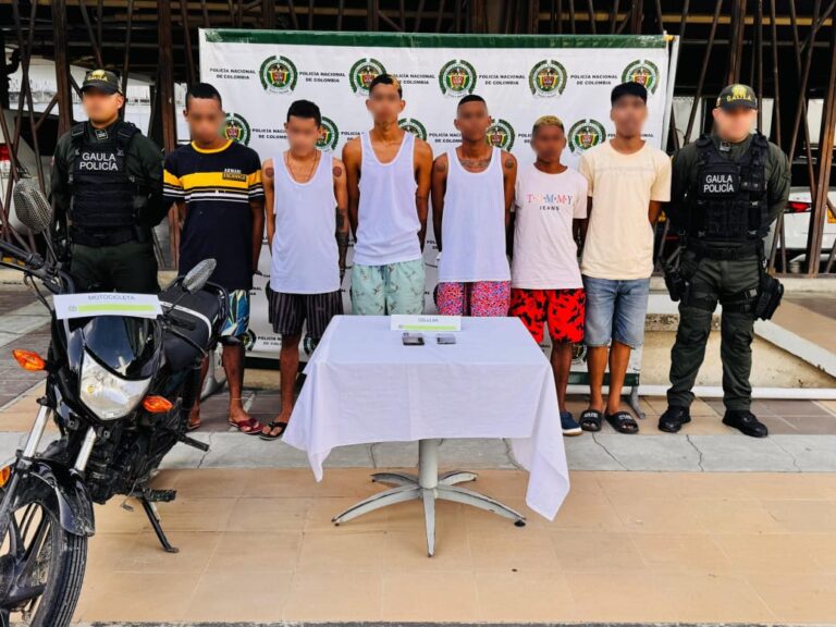 Se capturan 6 personas en Cartagena durante operativos antiextorsion