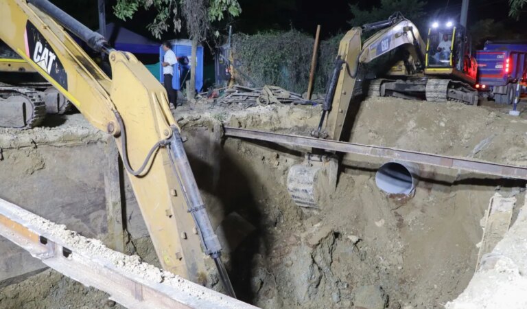 Aguas de Cartagena informa un progreso del 70% en las obras de la Parada Técnica