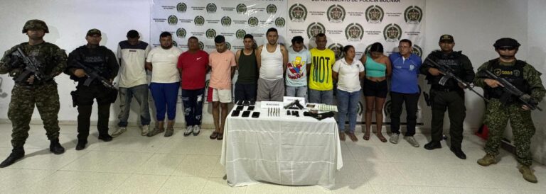 Capturan a 11 miembros del Clan del Golfo en Magangue