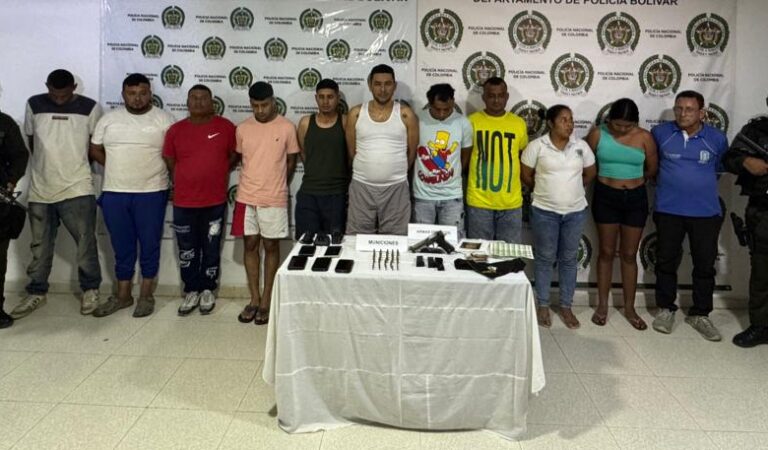 Capturan a 11 miembros del Clan del Golfo en Magangué y Archí, sur de Bolívar.