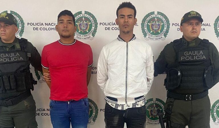 Detenidos cuatro supuestos integrantes del ‘Clan del Golfo’ por extorsiones en el sur de Bolívar.