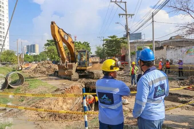 Fuga en la tubería del sistema de acueducto deja sin servicio al 40% de Cartagena