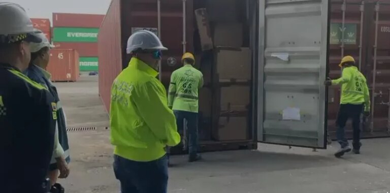 Incaudan contenedores con mercancia falsificada en el muelle de Cartagena