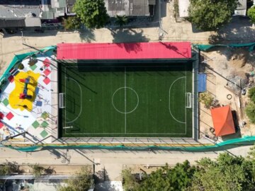 Alcalde Turbay presenta el renovado nuevo escenario deportivo en la
