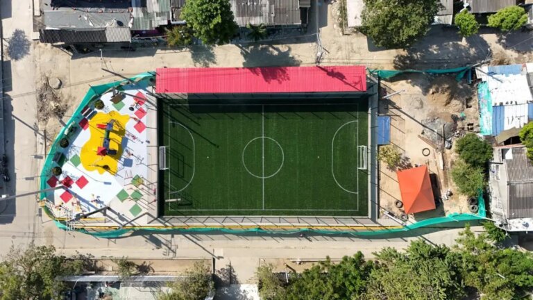 Alcalde Turbay presenta el renovado nuevo escenario deportivo en la