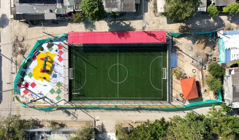 Alcalde Turbay presenta el renovado nuevo escenario deportivo en la Localidad 2 de Cartagena