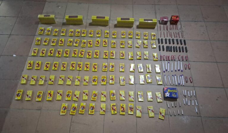 La Policía de Cartagena incauta más de 50 kilos de pólvora antes de la noche de Las Velitas.