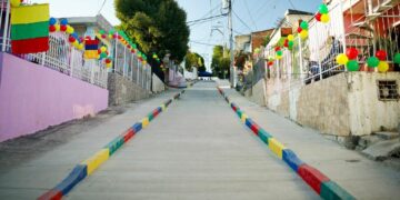 Pavimentacion en la Calle del Barrio San Pedro Martir de