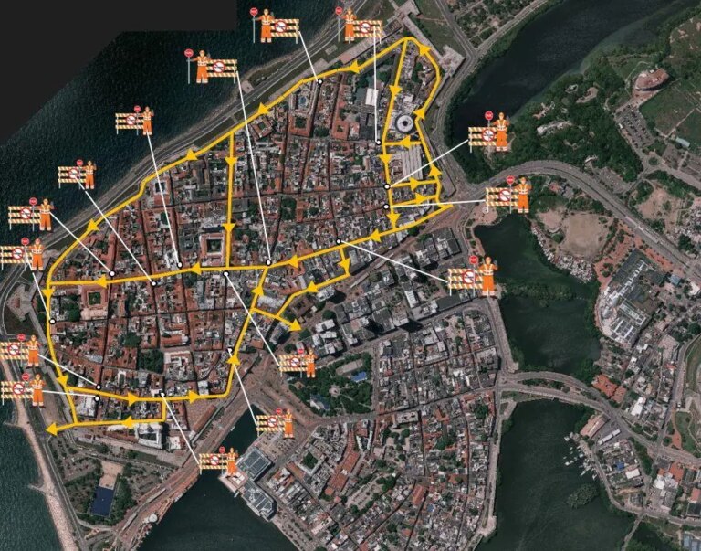 Se establecen restricciones vehiculares en las calles del Centro Historico