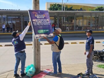 Candidatos al Congreso Retirada de publicidad en paredes y calles