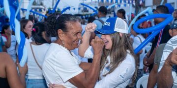 Gran concentracion de campana presidencial de Juliana Aray en Arjona