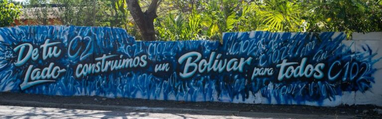 Juliana Aray y Nadia Blel realizaron un mural en Clemencia