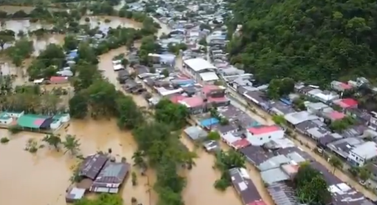 Asistencia humanitaria para aliviar la emergencia invernal en Montecristo y Arenal, sur de Bolívar.