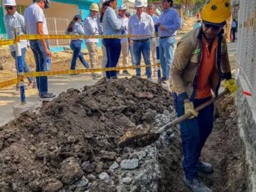 El sistema de alcantarillado en Arroz Barato alcanza un progreso
