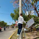 Eliminan propaganda politica colocada de forma irregular en diversas areas