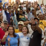 Gran concentracion politica liderada por Maria Paula Caballero candidata a