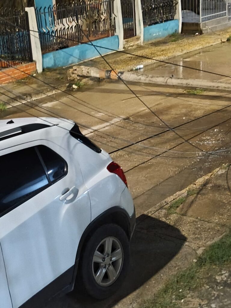 La caida de postes de telefonia deja incomunicado al sector