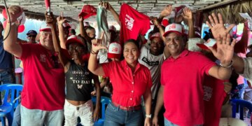 Marea Roja de Yolanda Wong desbordo de alegria a San