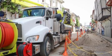 Progreso constante en las obras de reposicion de redes de