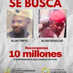 Recompensa de hasta 10 millones de pesos por informacion sobre