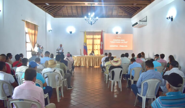 El Ministerio de Transporte presenta el proyecto vial Mompox–Pinillos