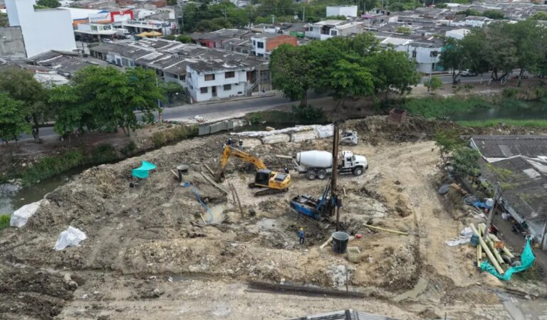 Informe de avance: La construcción del puente Palmeras-Palmeritas en el sur de Cartagena alcanza un 43 % de ejecución.