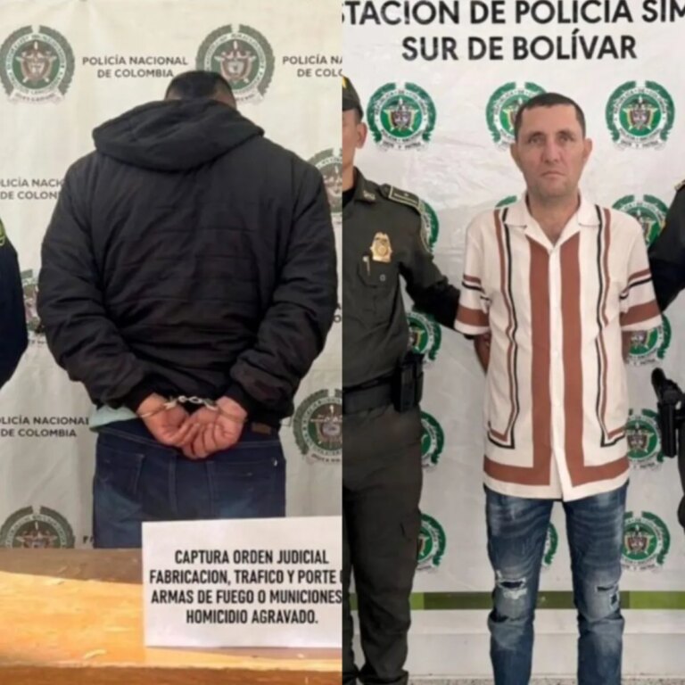 Por dos homicidios en el sur de Bolivar Fiscalia consigue