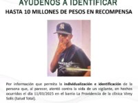 Recompensa de hasta 10 millones de pesos por informacion sobre