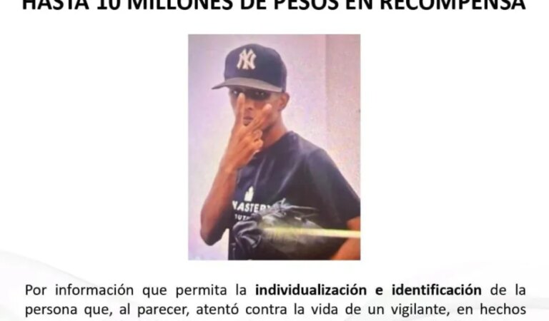 Recompensa de hasta $10 millones de pesos por información sobre el atacante en el centro médico.