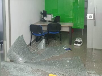 Vandalismo en la sede de IPS Virrey Solis en Cartagena
