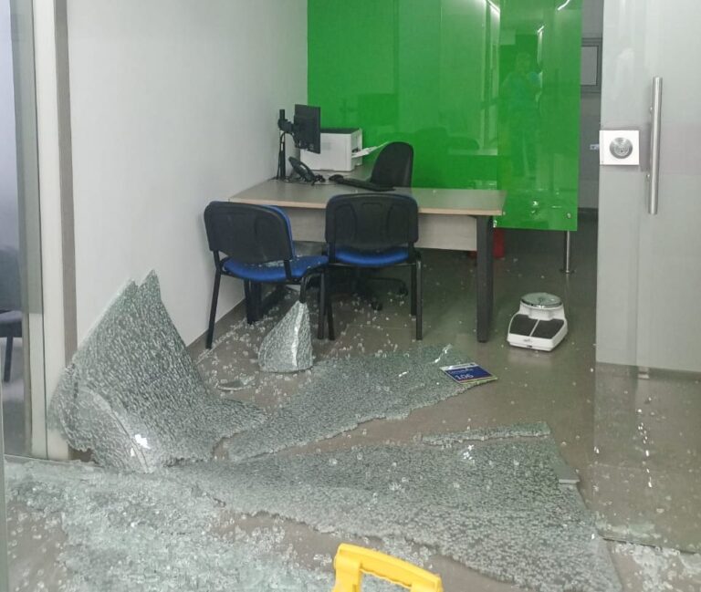 Vandalismo en la sede de IPS Virrey Solis en Cartagena