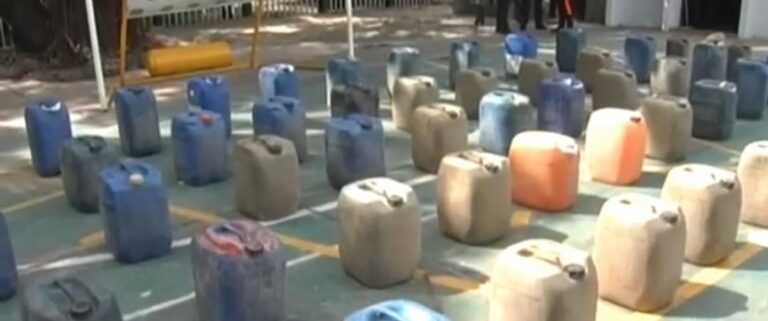 Confiscados 1250 galones de gasolina destinados a la mineria ilegal