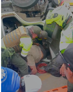 El reconocido Pik Up El Imperio quedo esparcido en la carretera