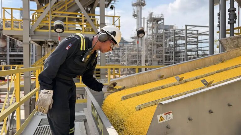 Ecopetrol comienza la exportacion de 260 toneladas de azufre solido