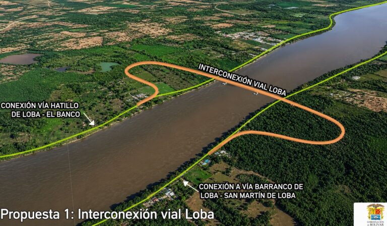 Gobernación de Bolívar asigna contratos para la construcción del puente Hatillo de Loba – Barranco de Loba, con una inversión de $ 230 mil millones.